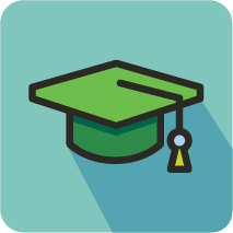 Graduation cap icon