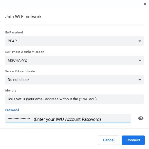 wifi config