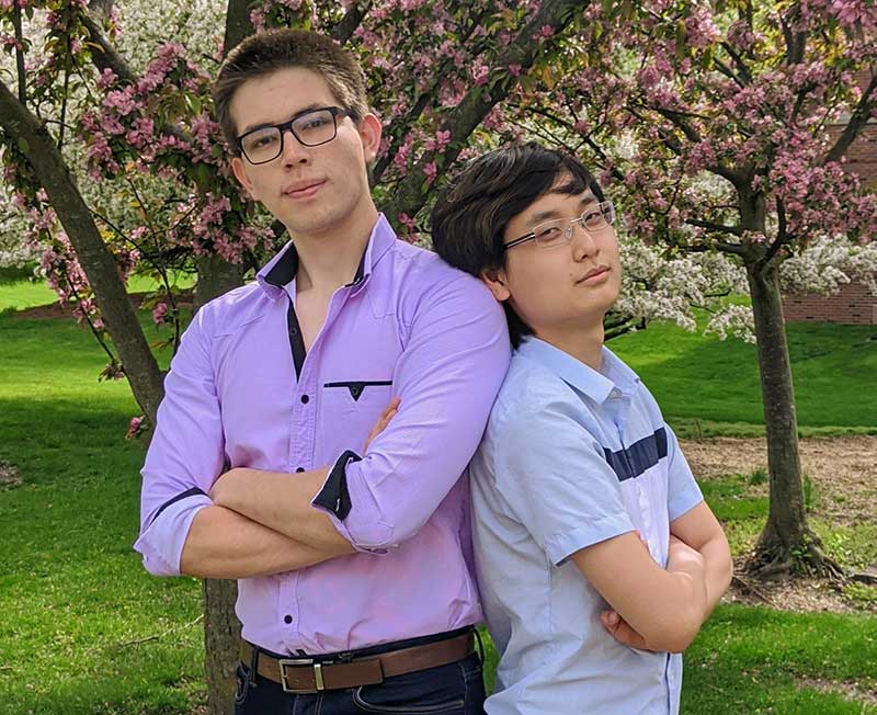 Minzhao (Henryken) Liu ’21 and Nico Lopez ’21