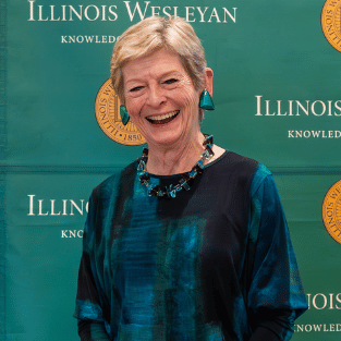 Georgia Nugent laughing at employee recognition luncheon