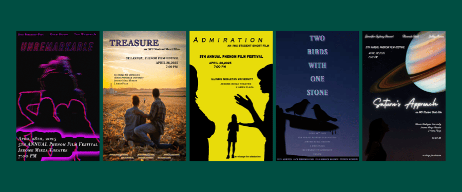 Movie posters for IWU student films