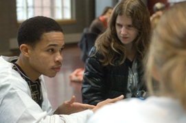  Kenny Woodard '10 spoke at the 2010 Teach-In.