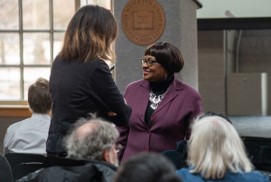   Linda Foster, President of the Bloomington chapter of the NAACP.