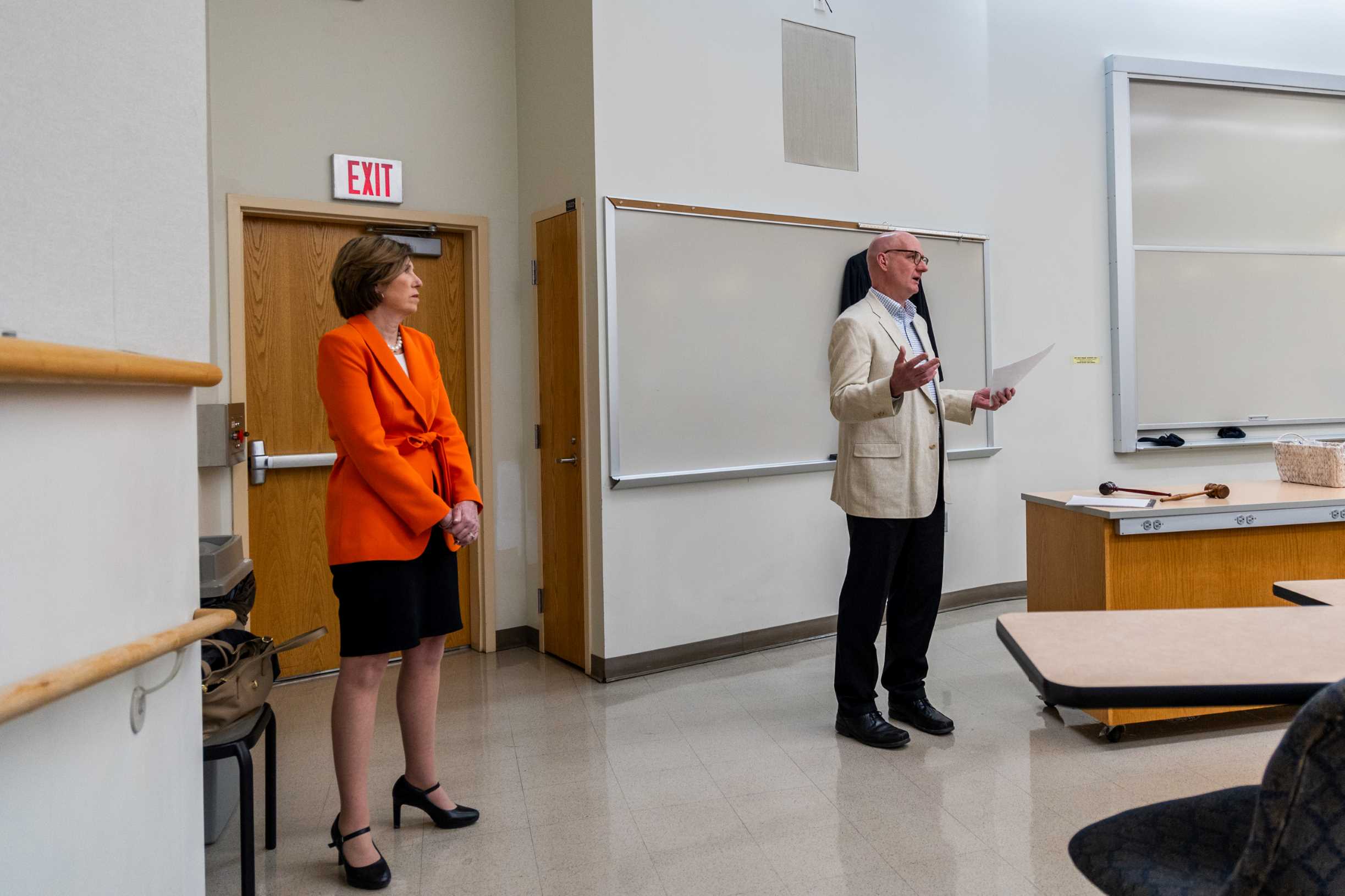 Professor Shaw introducing Justice Rochford