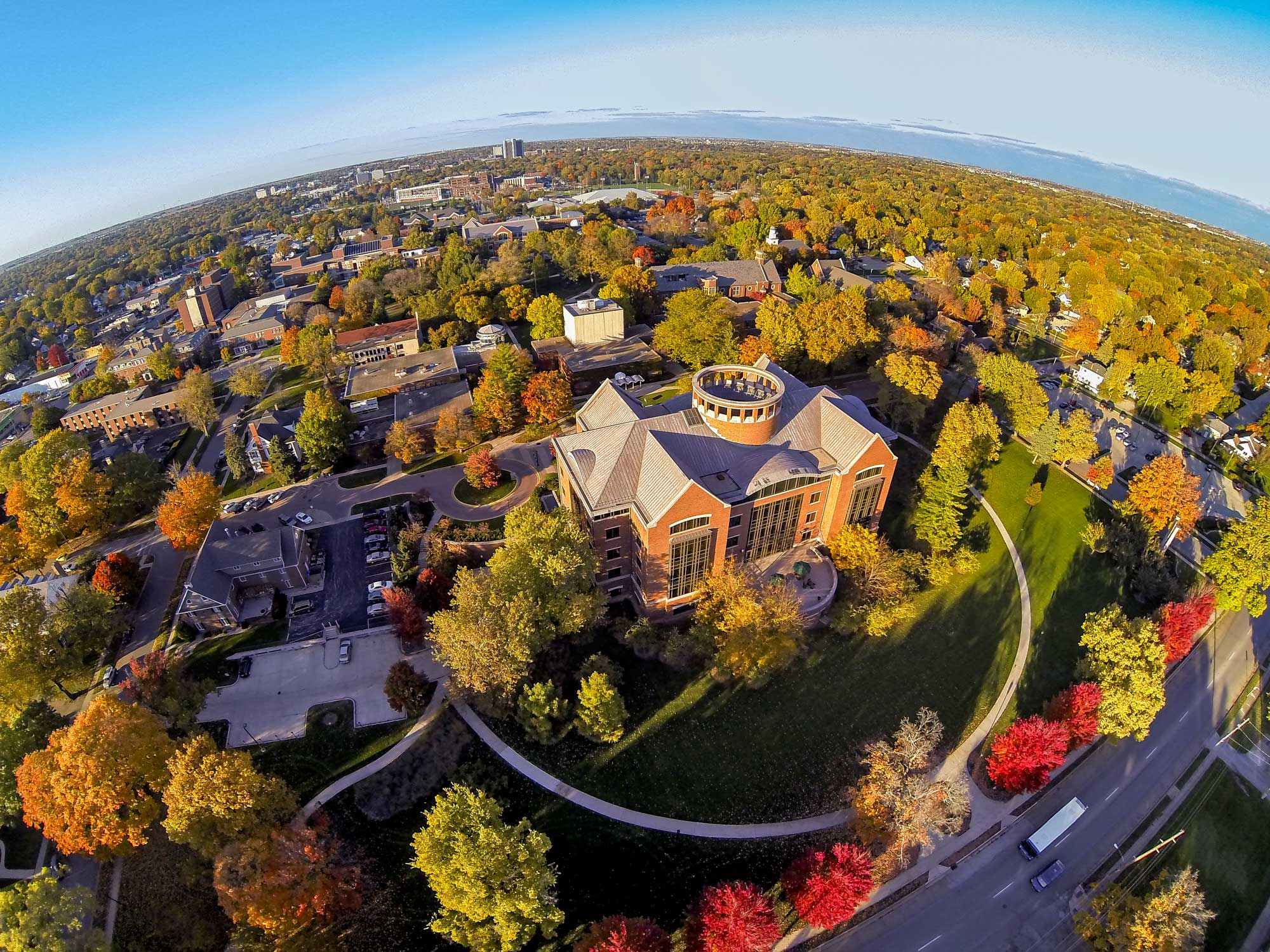 IWU Aerial Campus Photo