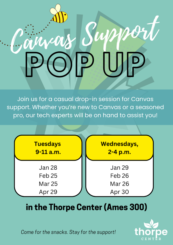 canvas support pop up flyer 